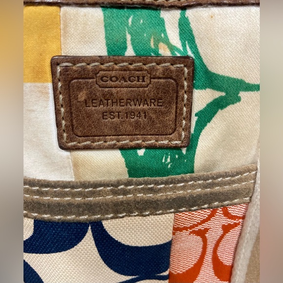 COACH Multi Pattern Patchwork Handbag - Picture 2 of 10